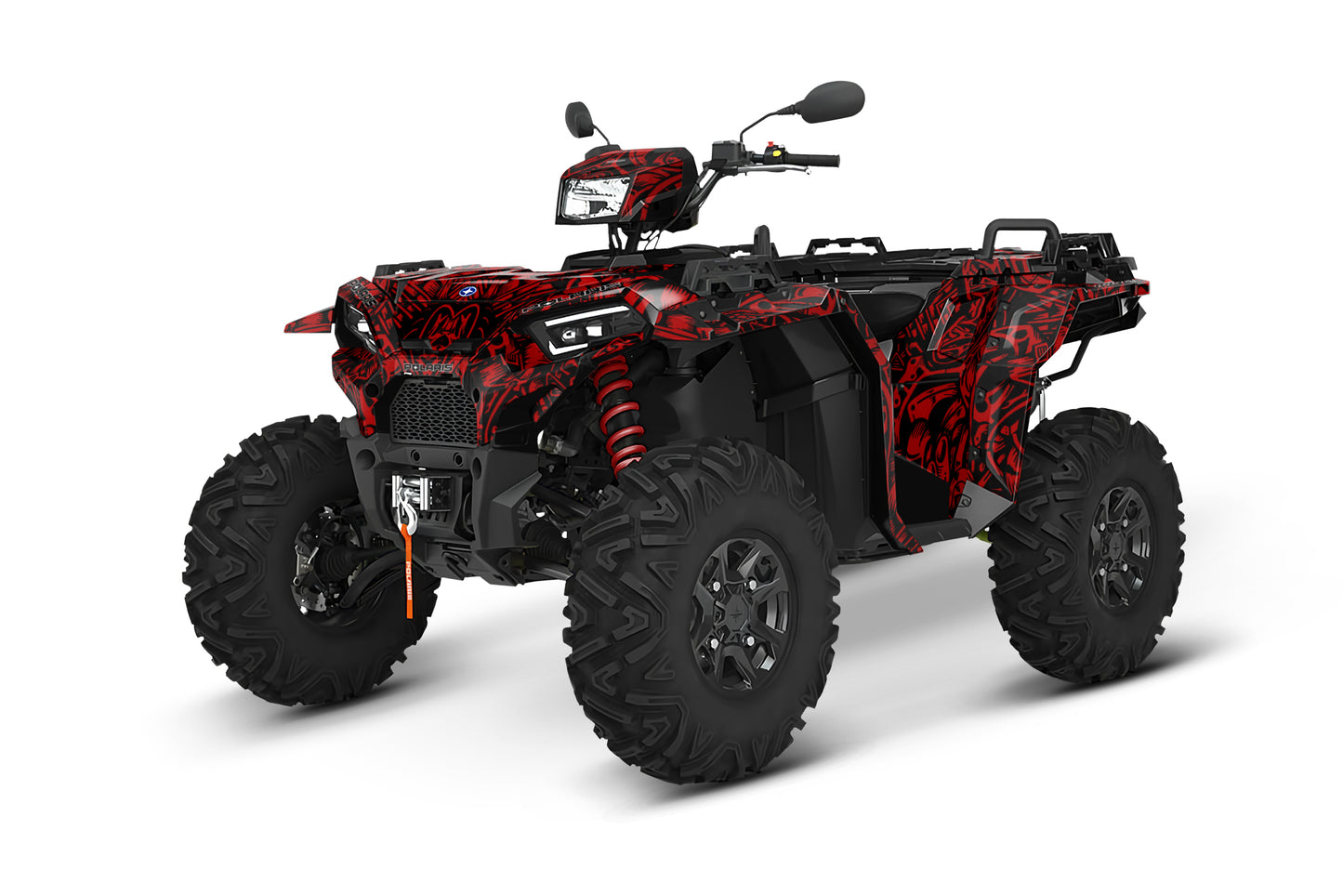 POLARIS SPORTSMAN XP S 850-1000 FULL GRAPHICS KIT "MACHINE RED" DESIGN