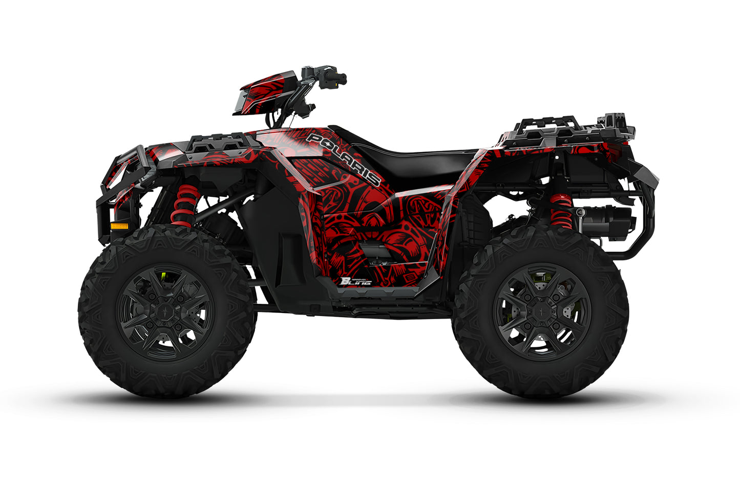 POLARIS SPORTSMAN XP S 850-1000 FULL GRAPHICS KIT "MACHINE RED" DESIGN