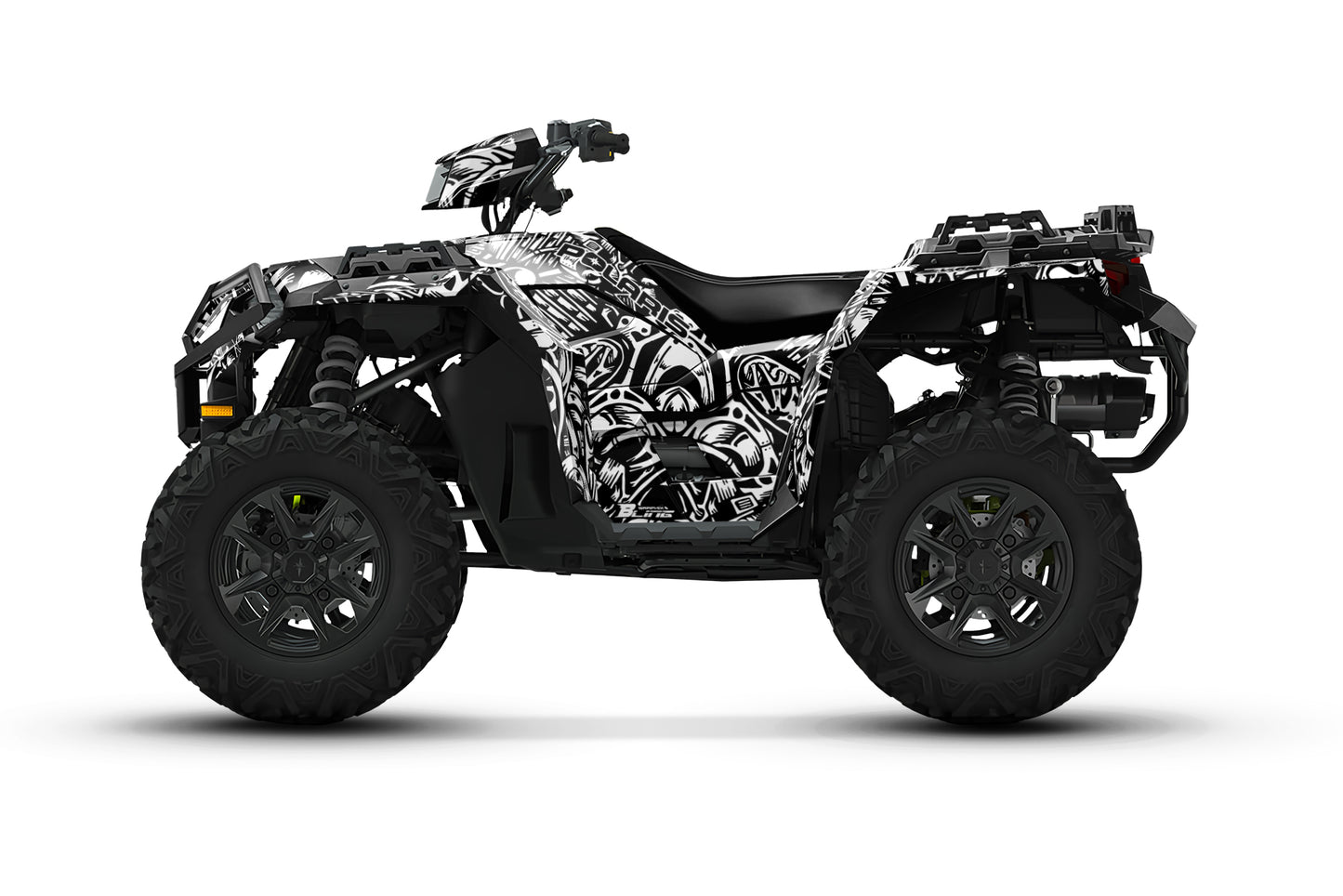 POLARIS SPORTSMAN XP S 850-1000 FULL GRAPHICS KIT "MACHINE WHITE" DESIGN