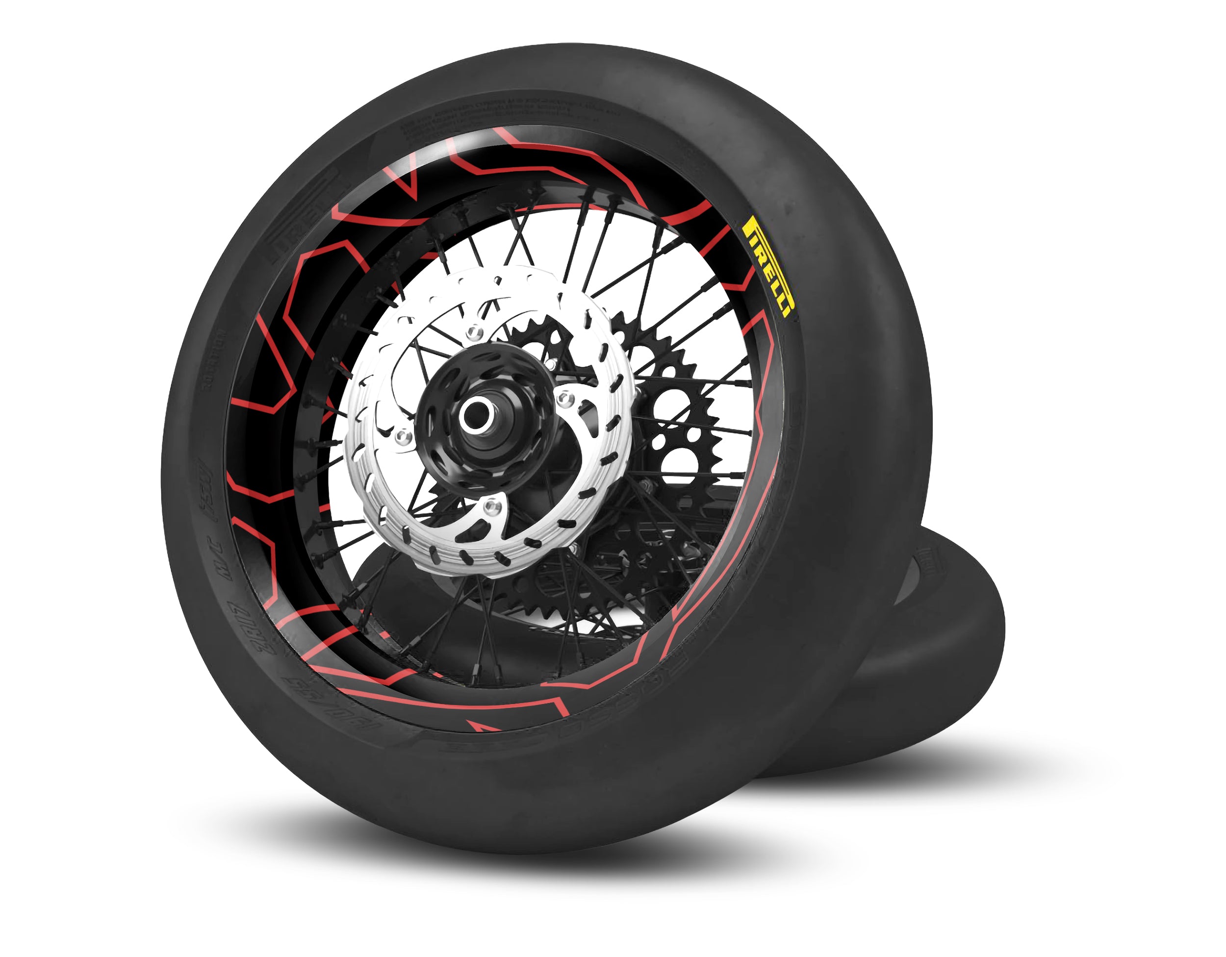 Customized Supermoto Rim Wraps - Wheel Stickers – bling graphix
