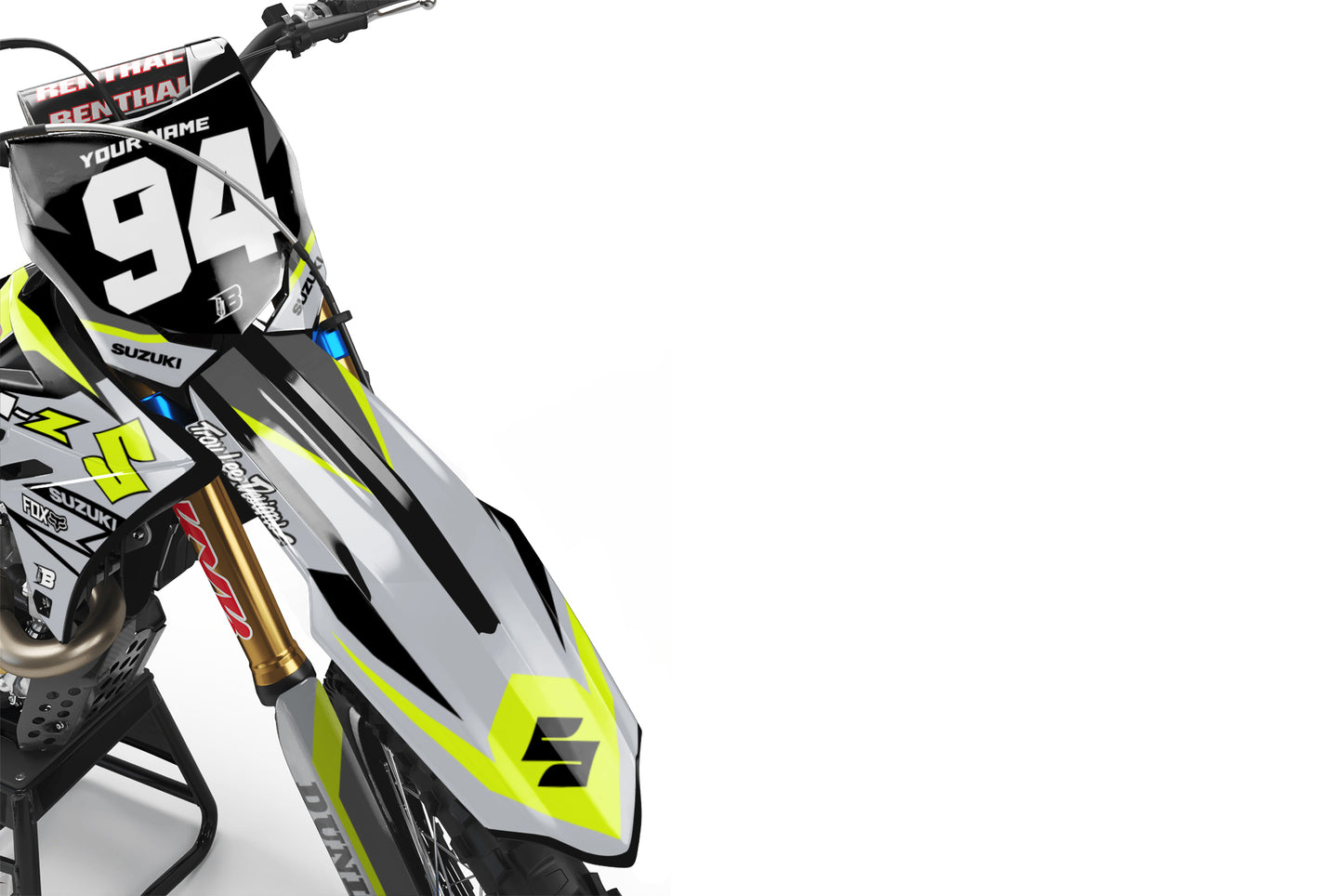 SUZUKI FLUO NEON GRAPHICS KIT ''PRIME FLUO'' DESIGN