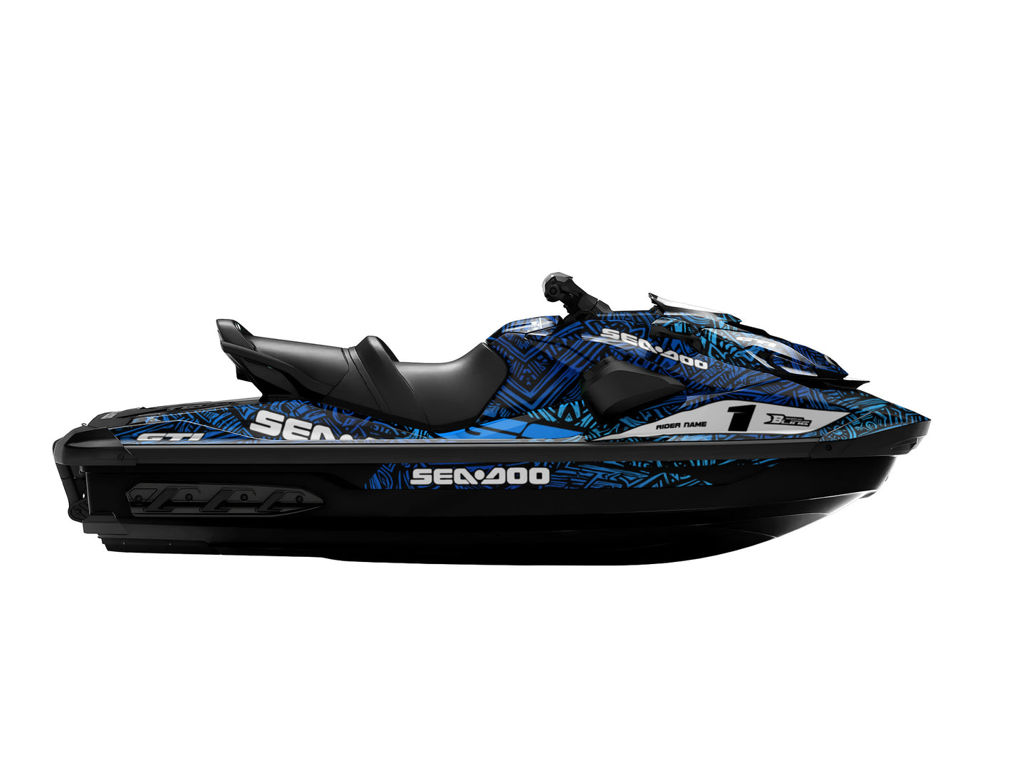 SEA-DOO GTI / GTR 2020-2027 FULL GRAPHICS KIT "ANCIENT BLUE" DESIGN