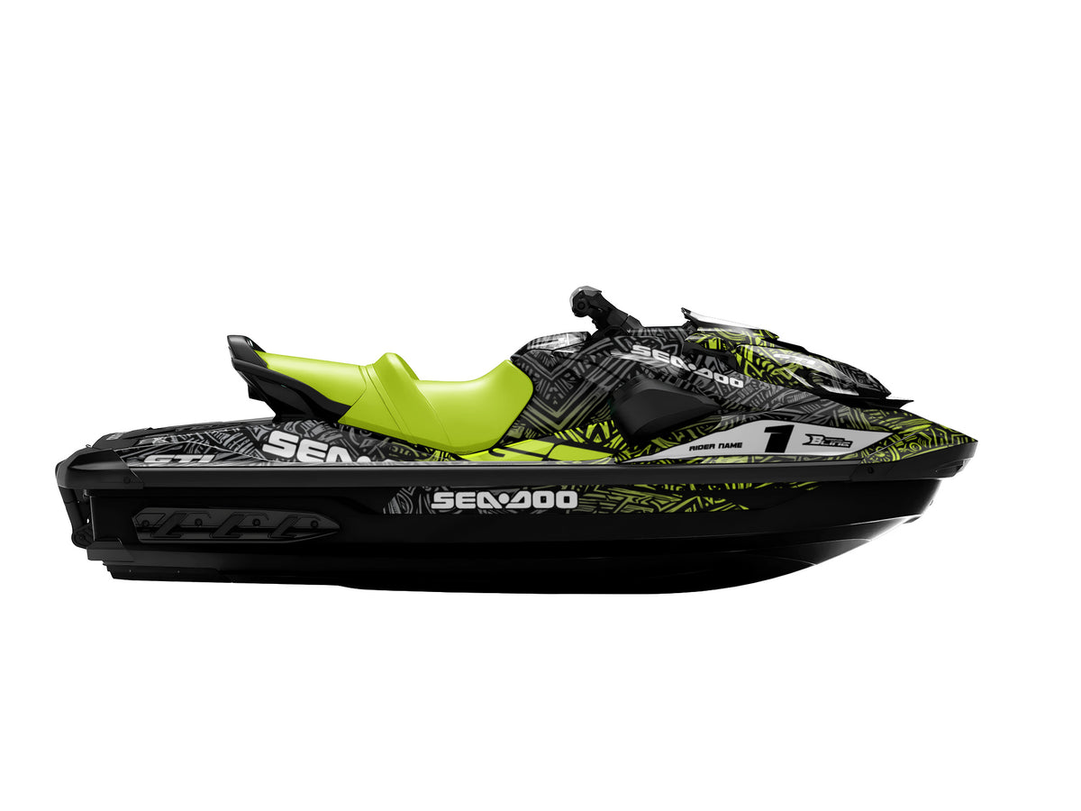 SEA-DOO GTI / GTR 2020-2027 FULL GRAPHICS KIT "ANCIENT GREY" DESIGN