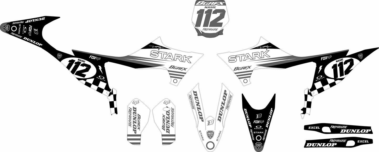 STARK VARG FULL GRAPHICS KIT ''FINISH WHITE'' DESIGN