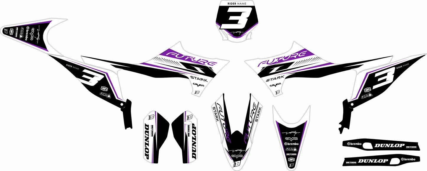 STARK VARG FULL GRAPHICS KIT ''FUTURE WHITE'' DESIGN