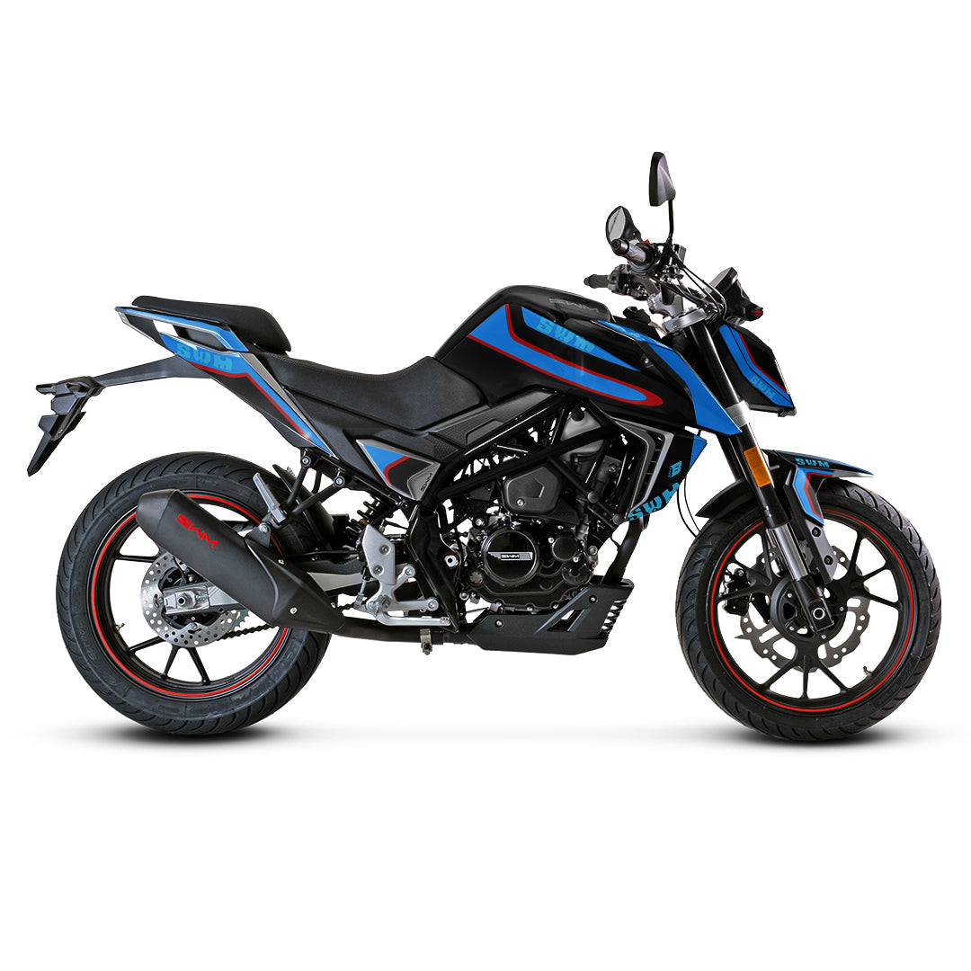 SWM HOKU FULL GRAPHICS KIT ''LINED BLUE'' DESIGN