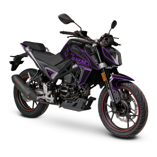 SWM HOKU FULL GRAPHICS KIT ''OLDSTYLE PURPLE'' DESIGN