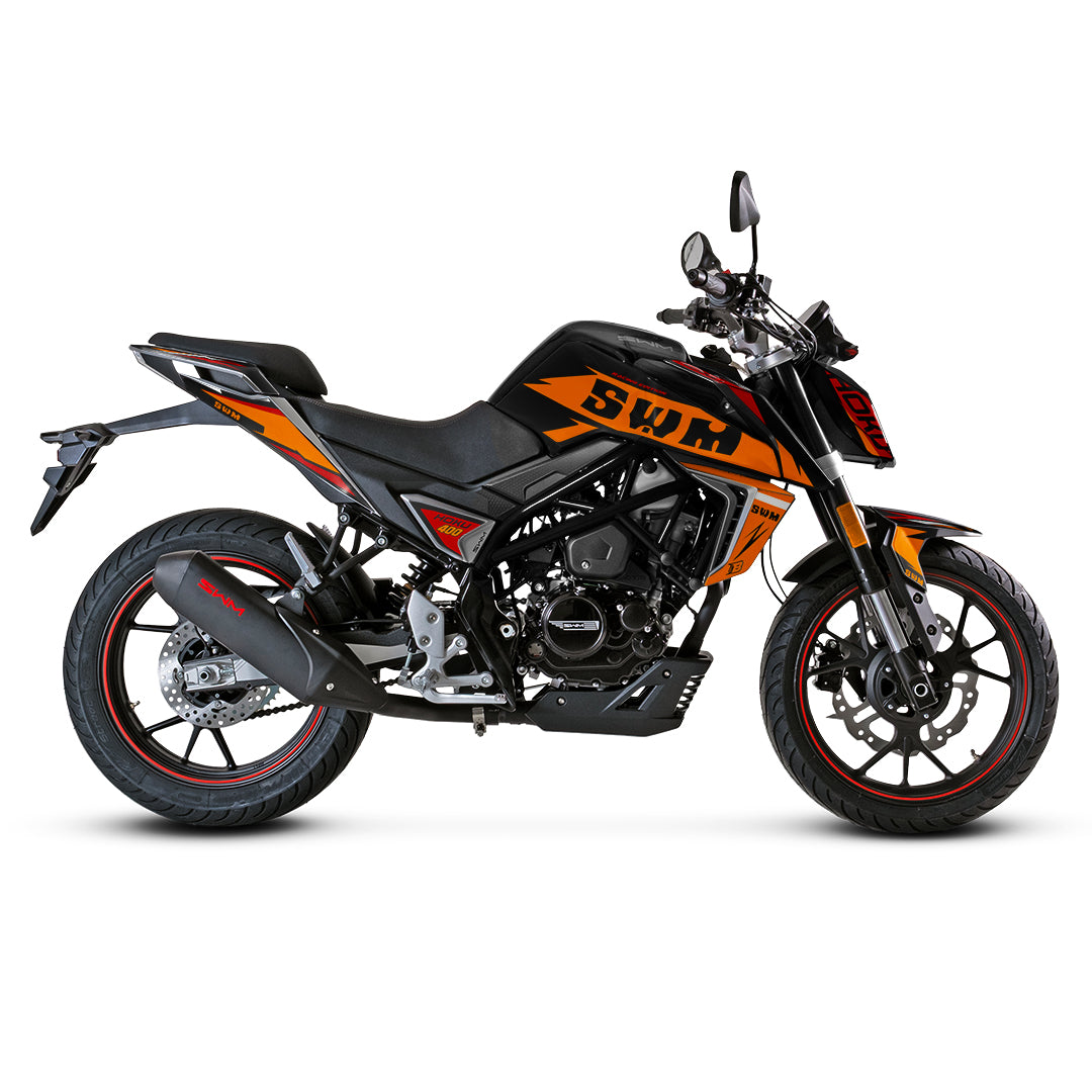 SWM HOKU FULL GRAPHICS KIT ''RACE ORANGE'' DESIGN