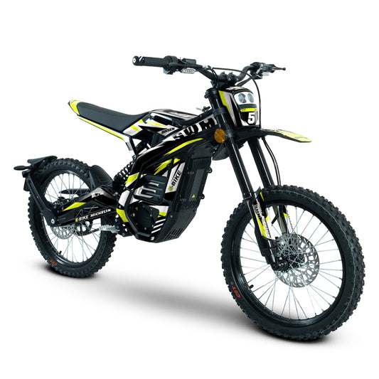 SWM BINSEN FULL GRAPHICS KIT ''TRACKER NEON YELLOW'' DESIGN