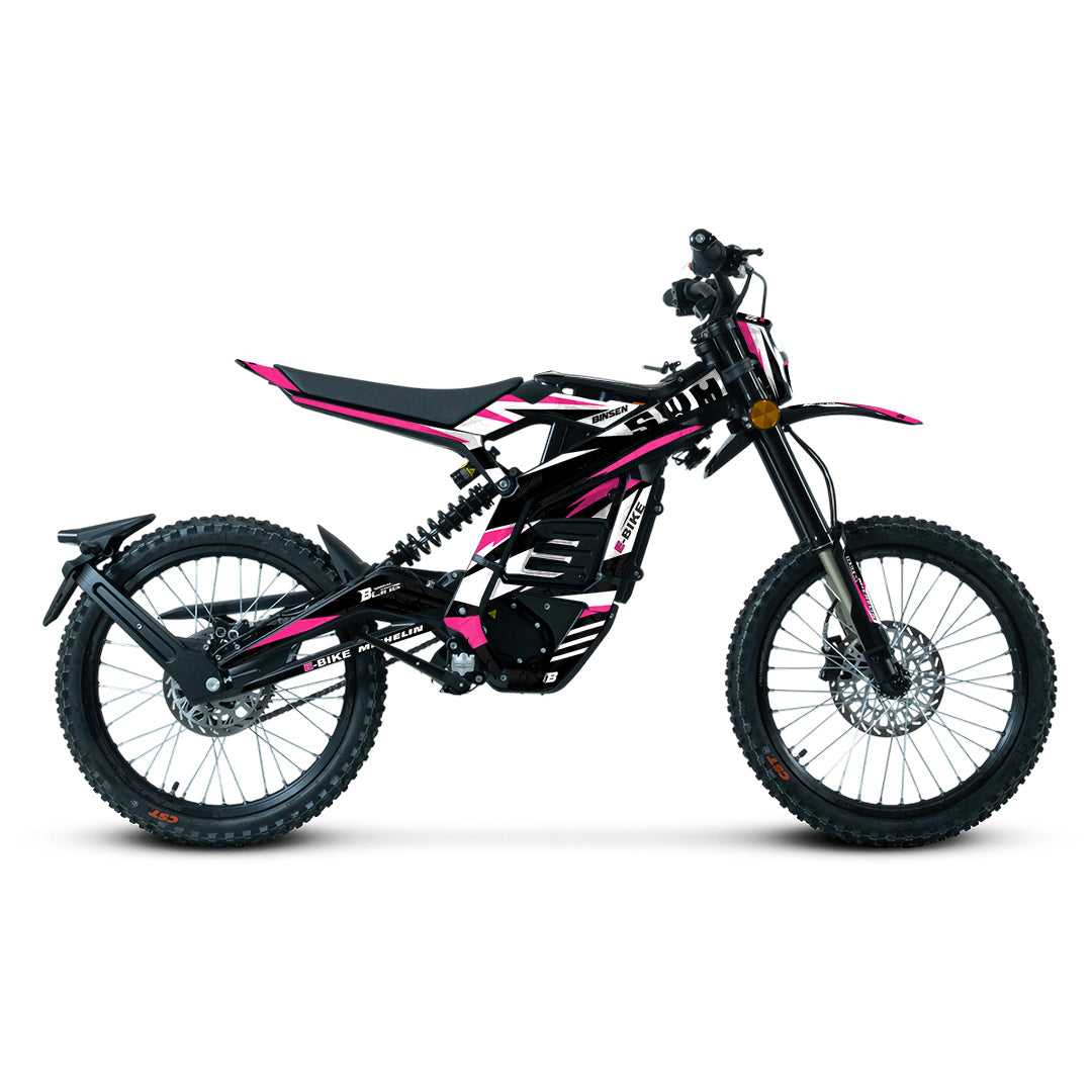 SWM BINSEN FULL GRAPHICS KIT ''TRACKER PINK'' DESIGN