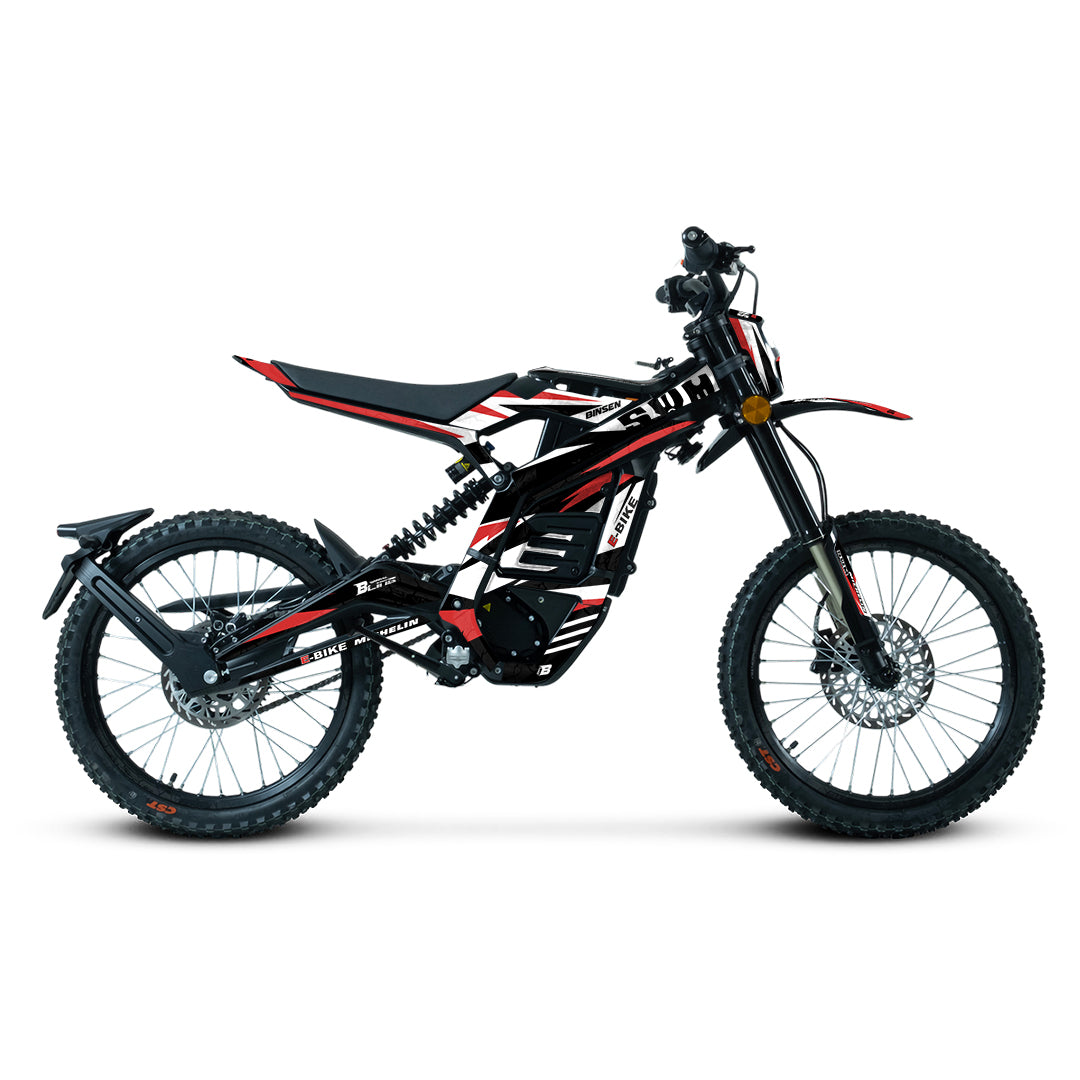 SWM BINSEN FULL GRAPHICS KIT ''TRACKER RED'' DESIGN