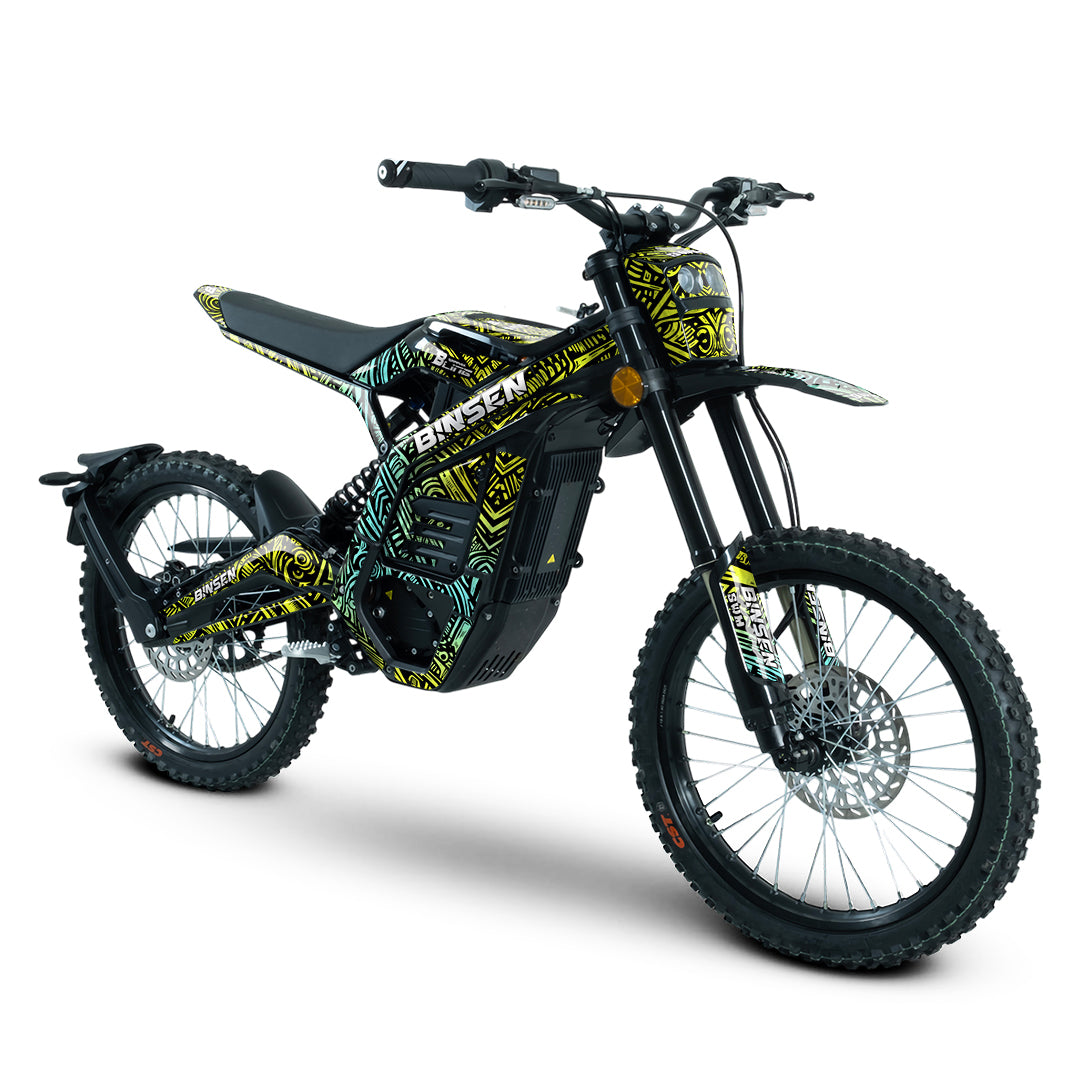 SWM BINSEN FULL GRAPHICS KIT ''ANCIENT LIME GREEN'' DESIGN