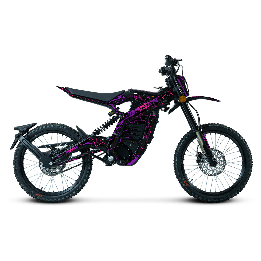 SWM BINSEN FULL GRAPHICS KIT ''THUNDER PURPLE'' DESIGN