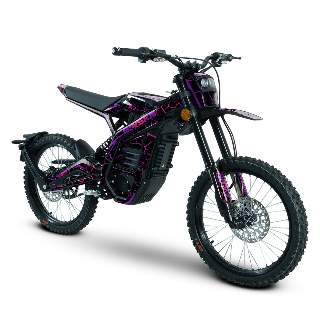 SWM BINSEN FULL GRAPHICS KIT ''THUNDER PURPLE'' DESIGN