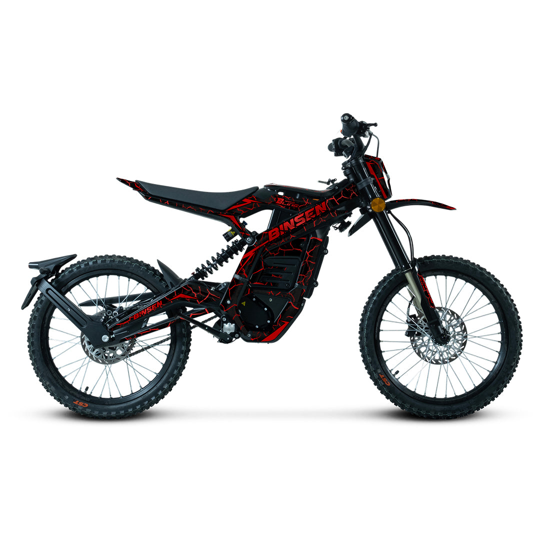 SWM BINSEN FULL GRAPHICS KIT ''THUNDER RED'' DESIGN