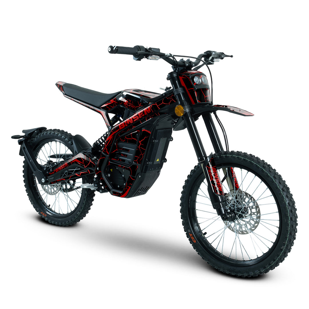 SWM BINSEN FULL GRAPHICS KIT ''THUNDER RED'' DESIGN