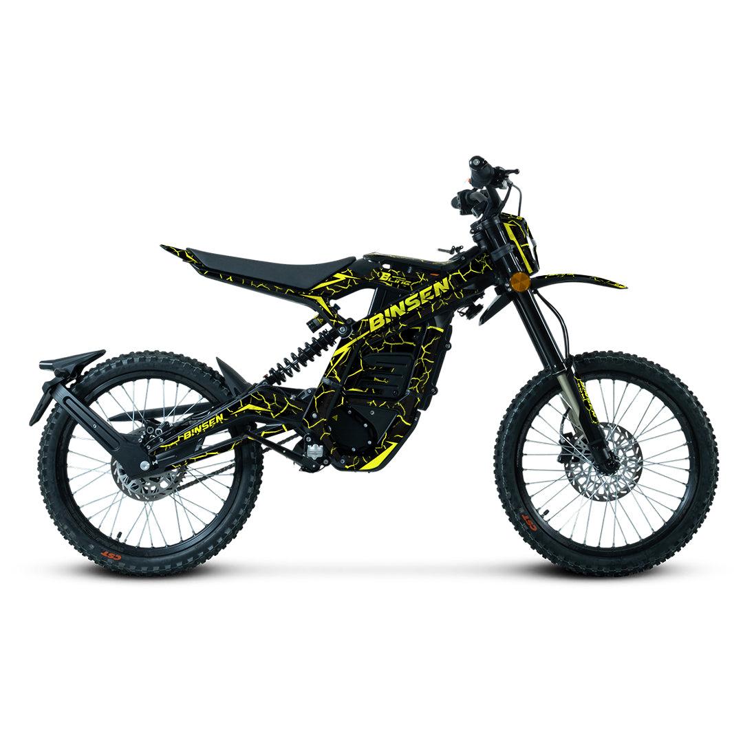 SWM BINSEN FULL GRAPHICS KIT ''THUNDER YELLOW'' DESIGN