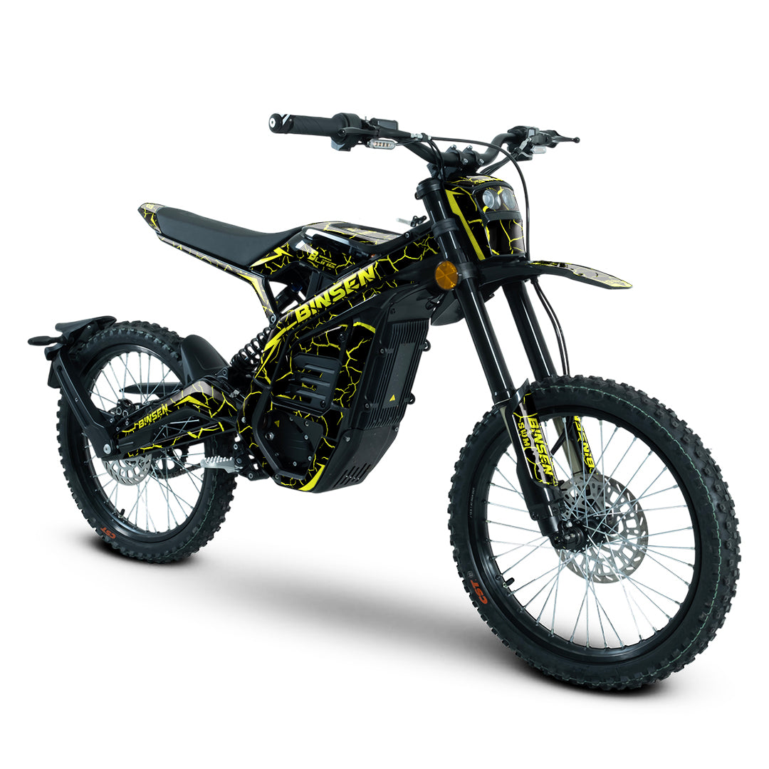 SWM BINSEN FULL GRAPHICS KIT ''THUNDER YELLOW'' DESIGN