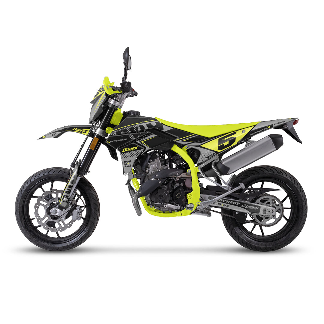 SWM SM125 R - SM500 R FULL GRAPHICS KIT ''FACTORED GREY'' DESIGN