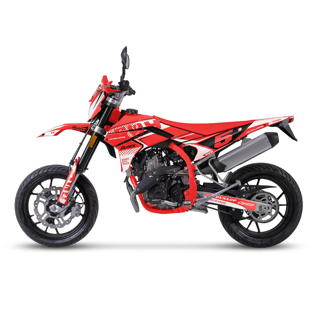 SWM SM125 R - SM500 R FULL GRAPHICS KIT ''FACTORED RED'' DESIGN