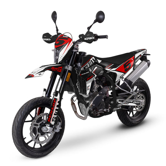 SWM SM125 R - SM500 R FULL GRAPHICS KIT ''FACTORED WHITE'' DESIGN