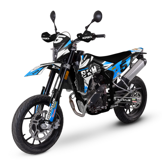 SWM SM125 R - SM500 R FULL GRAPHICS KIT ''RACED BLUE'' DESIGN