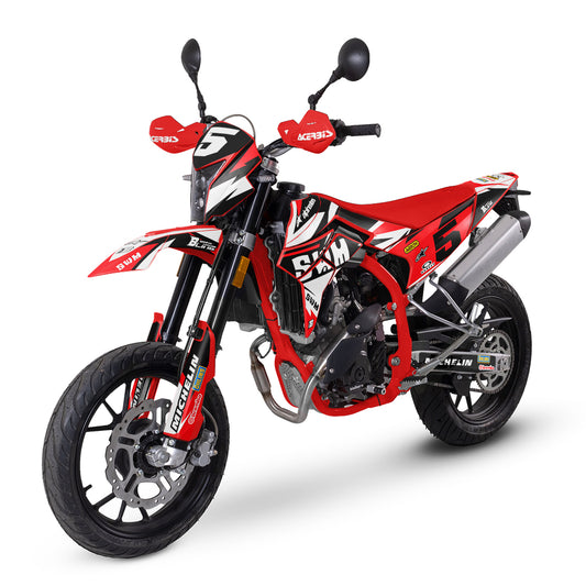 SWM SM125 R - SM500 R FULL GRAPHICS KIT ''RACED RED'' DESIGN