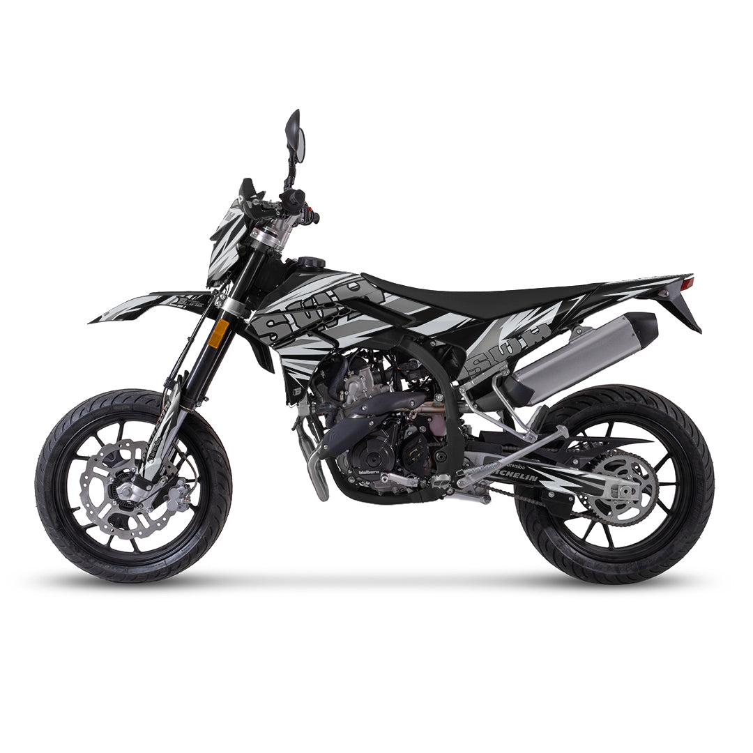SWM SM125 R - SM500 R FULL GRAPHICS KIT ''SHRED GREY'' DESIGN