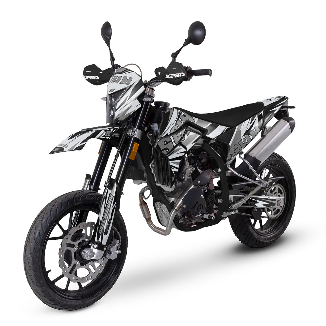 SWM SM125 R - SM500 R FULL GRAPHICS KIT ''SHRED GREY'' DESIGN