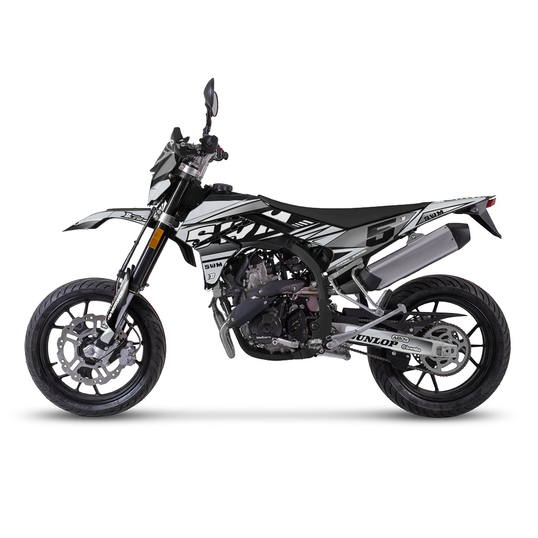 SWM SM125 R - SM500 R FULL GRAPHICS KIT ''TRANCED GREY'' DESIGN