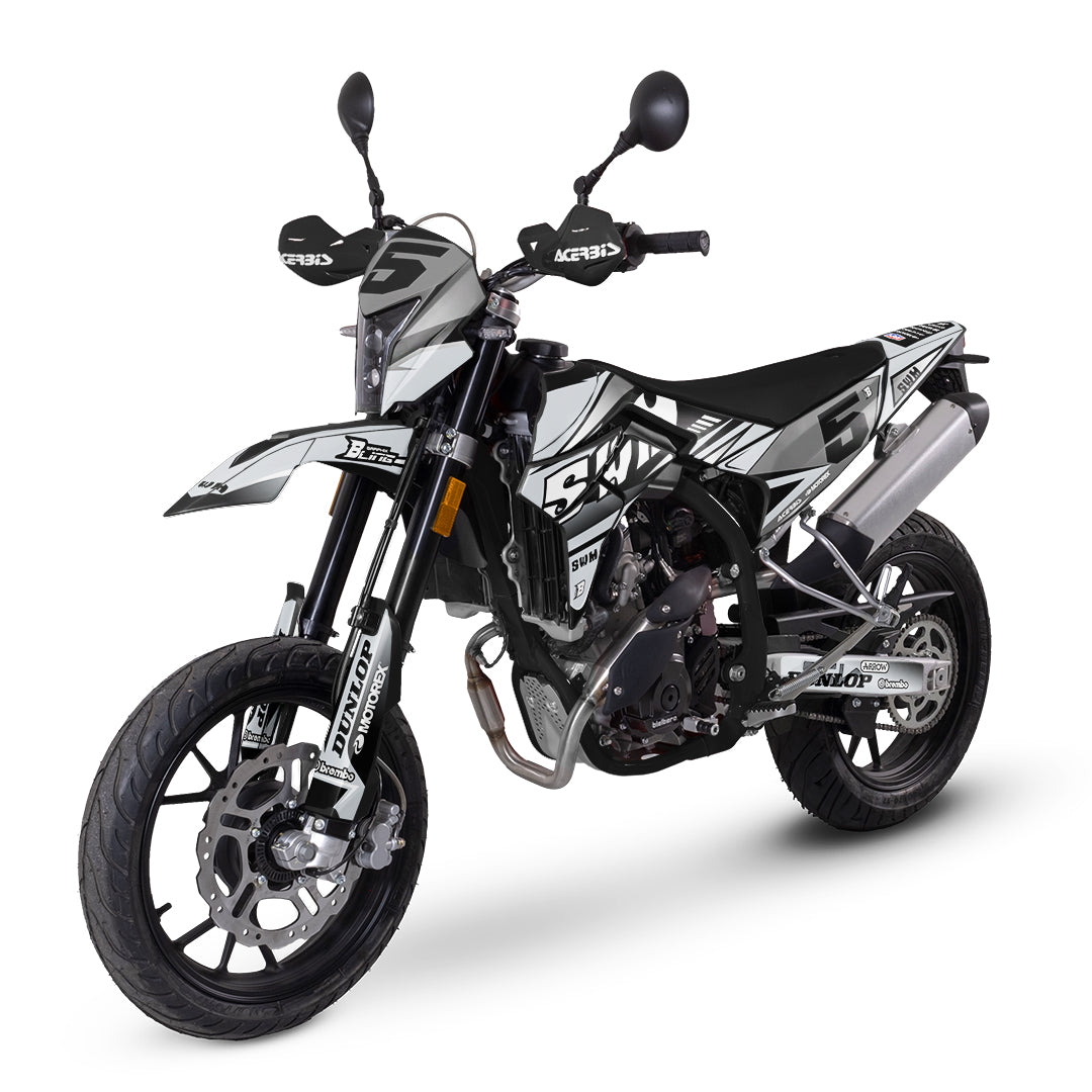 SWM SM125 R - SM500 R FULL GRAPHICS KIT ''TRANCED GREY'' DESIGN