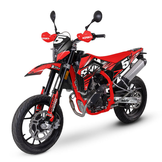SWM SM125 R - SM500 R FULL GRAPHICS KIT ''TRANCED RED'' DESIGN