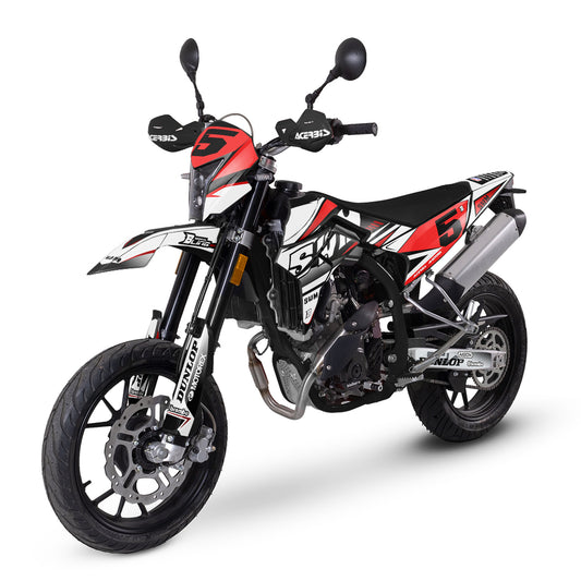 SWM SM125 R - SM500 R FULL GRAPHICS KIT ''TRANCED WHITE'' DESIGN