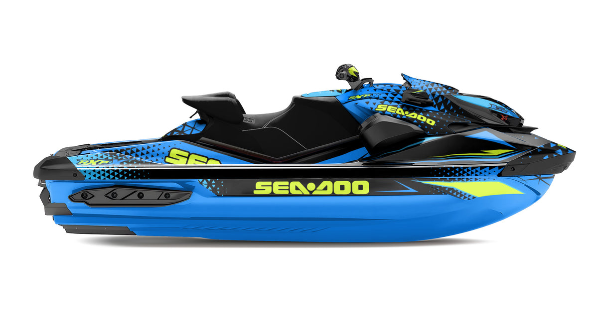 SEA-DOO RXP RXP-X 2021-2027 FULL GRAPHICS KIT "APEX BLUE" DESIGN