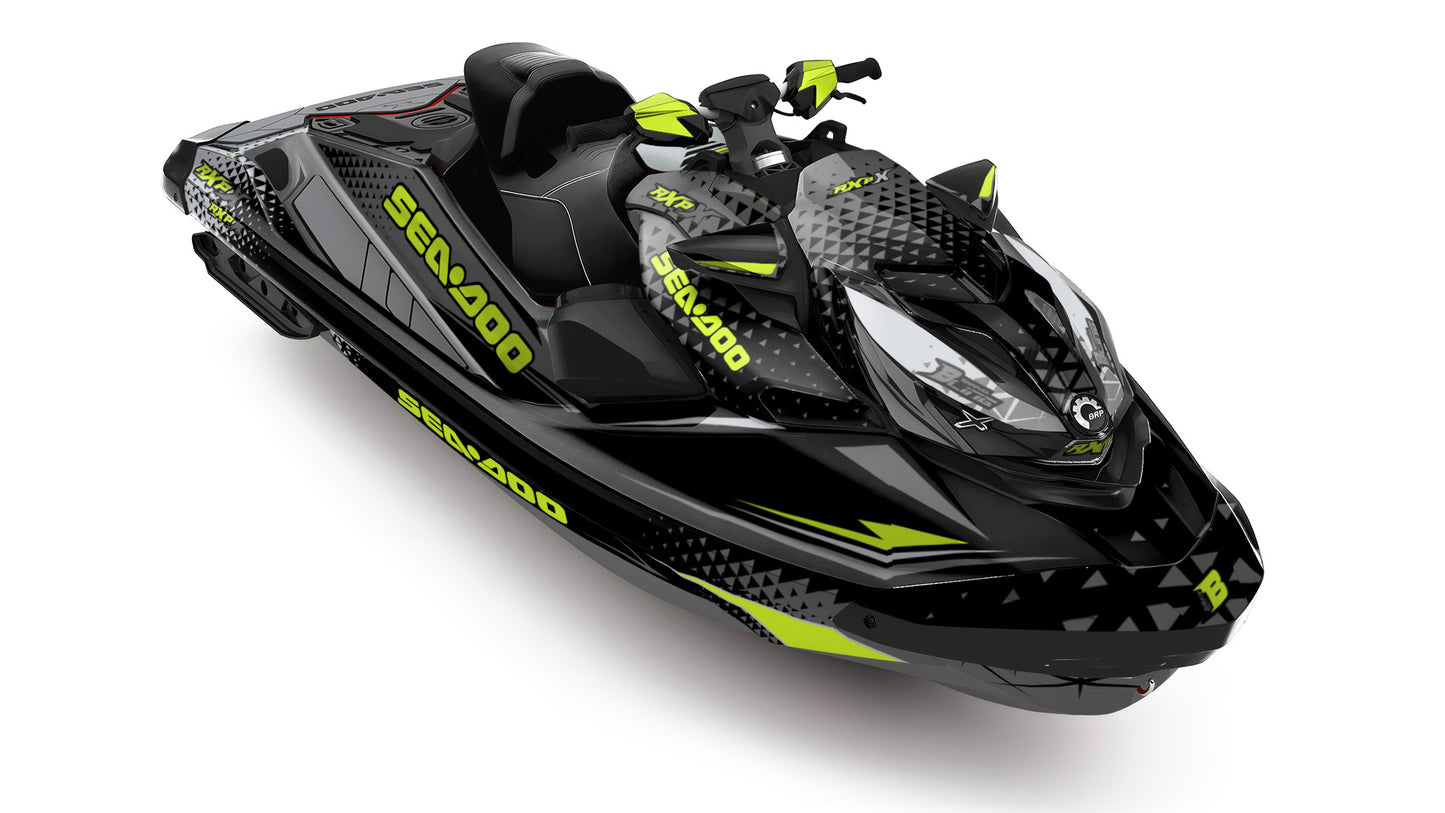 SEA-DOO RXP RXP-X 2021-2027 FULL GRAPHICS KIT "APEX GREY" DESIGN