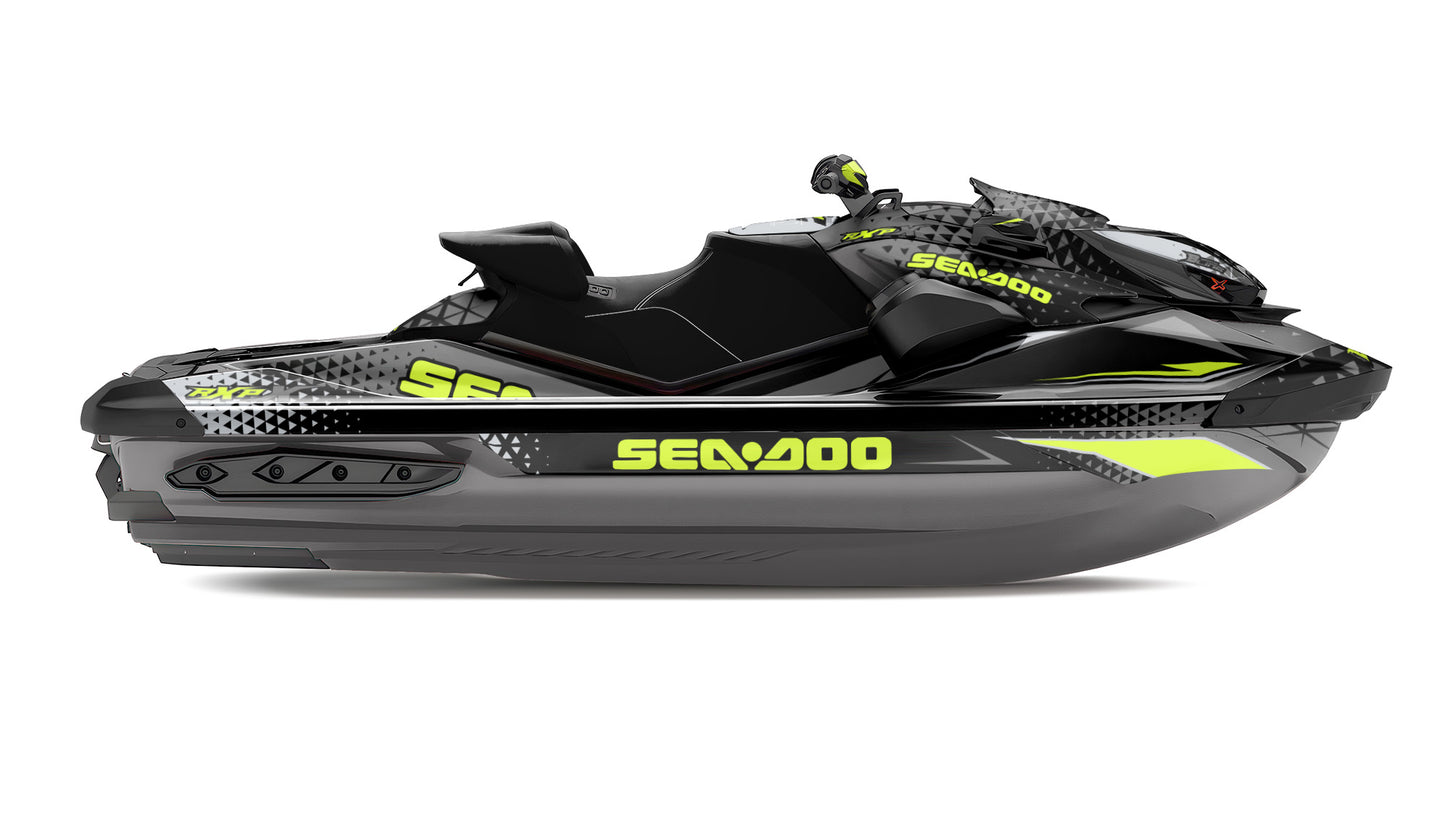 SEA-DOO RXP RXP-X 2021-2027 FULL GRAPHICS KIT "APEX GREY" DESIGN