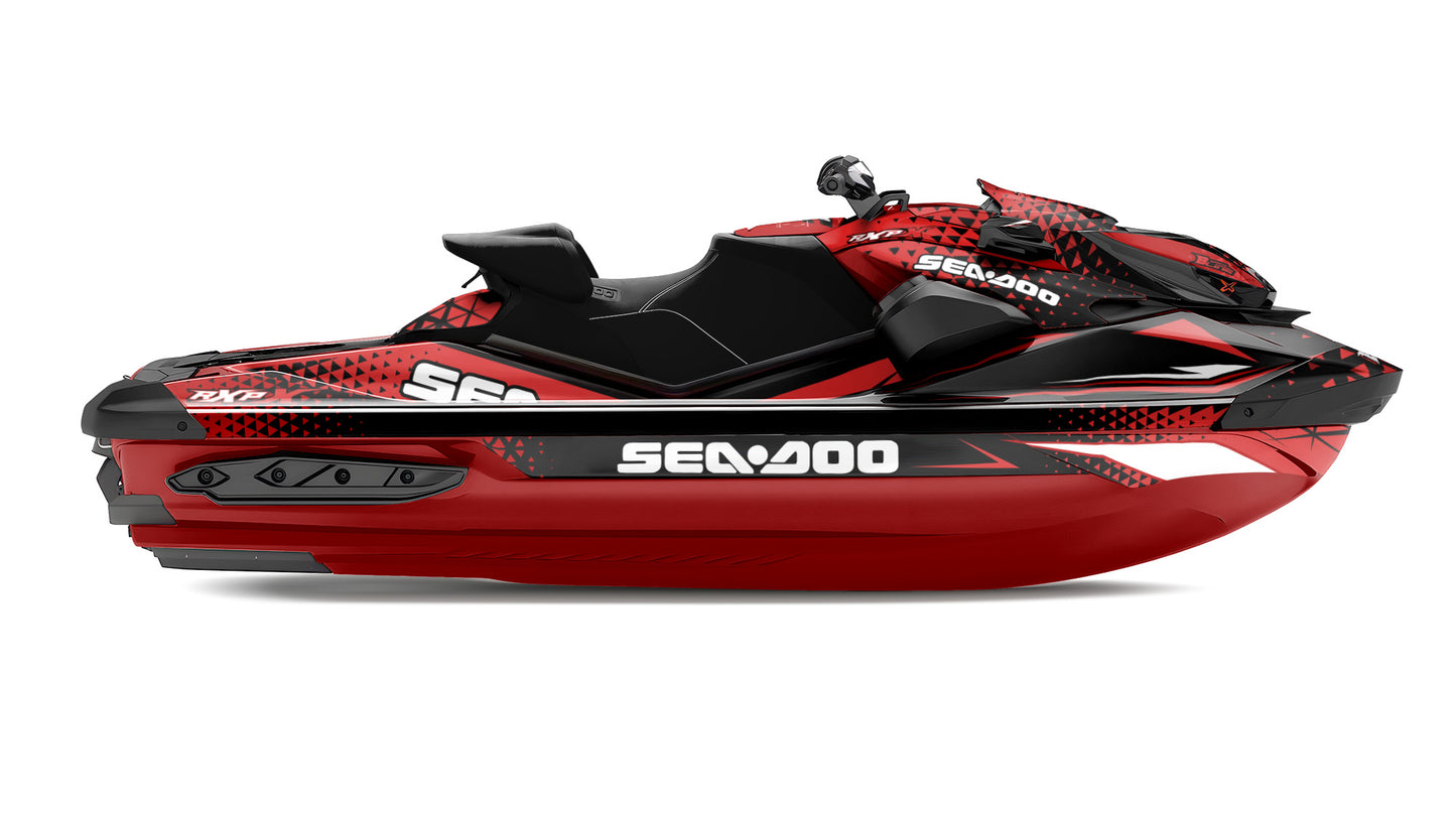 SEA-DOO RXP RXP-X 2021-2027 FULL GRAPHICS KIT "APEX RED" DESIGN