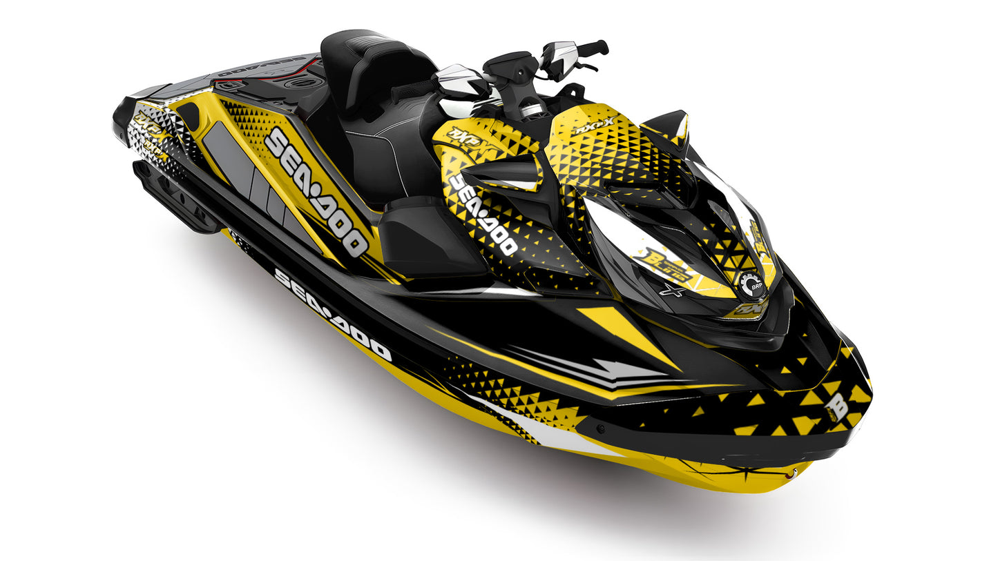 SEA-DOO RXP RXP-X 2021-2027 FULL GRAPHICS KIT "APEX YELLOW" DESIGN