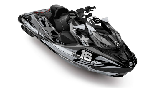 SEA-DOO RXP RXP-X 2021-2027 FULL GRAPHICS KIT "RACED GREY" DESIGN