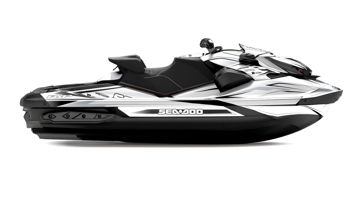 SEA-DOO RXP RXP-X 2021-2027 FULL GRAPHICS KIT "ATTACK WHITE" DESIGN