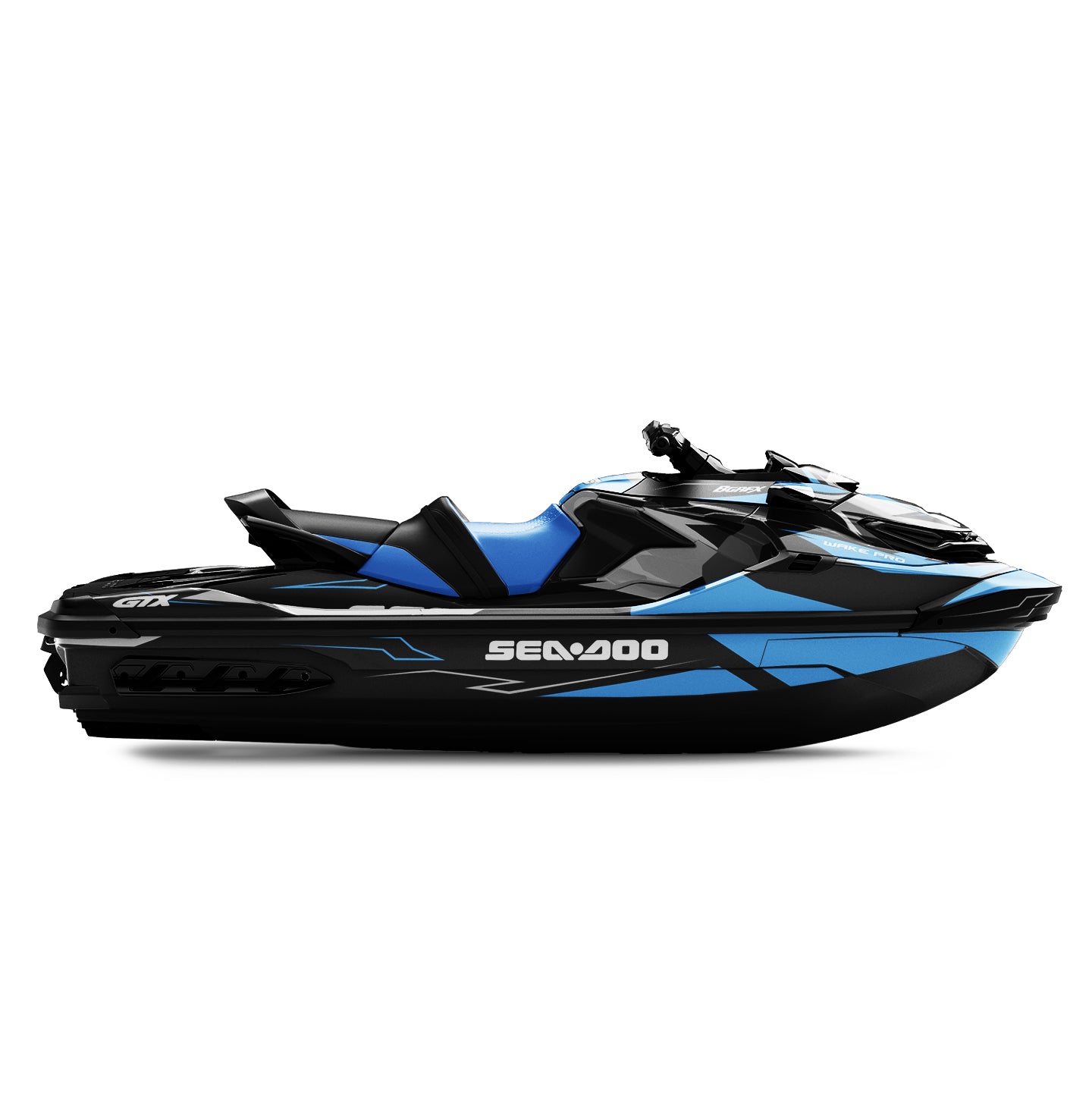 SEA-DOO RXT-GTX 2018-2026 FULL GRAPHICS KIT "IGNITE BLUE" DESIGN