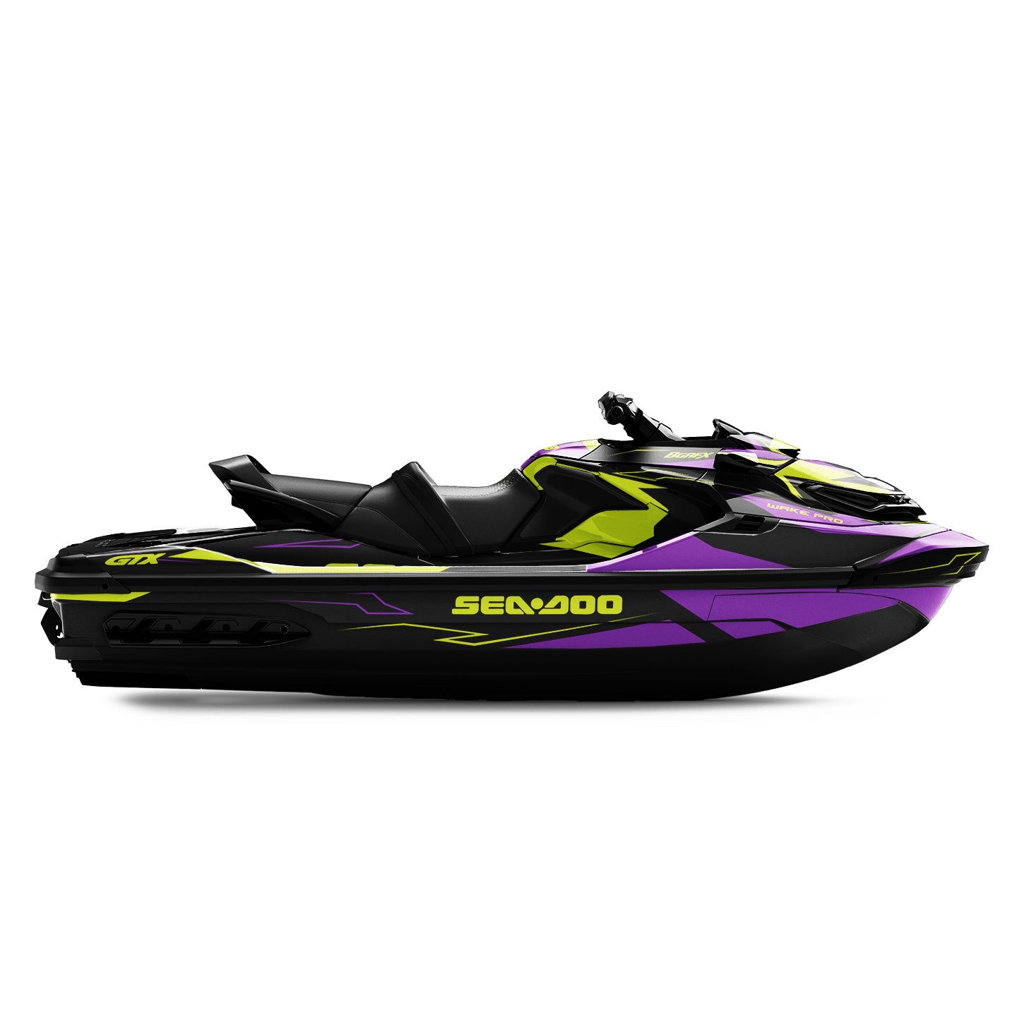 SEA-DOO RXT-GTX 2018-2026 FULL GRAPHICS KIT "IGNITE PURPLE" DESIGN