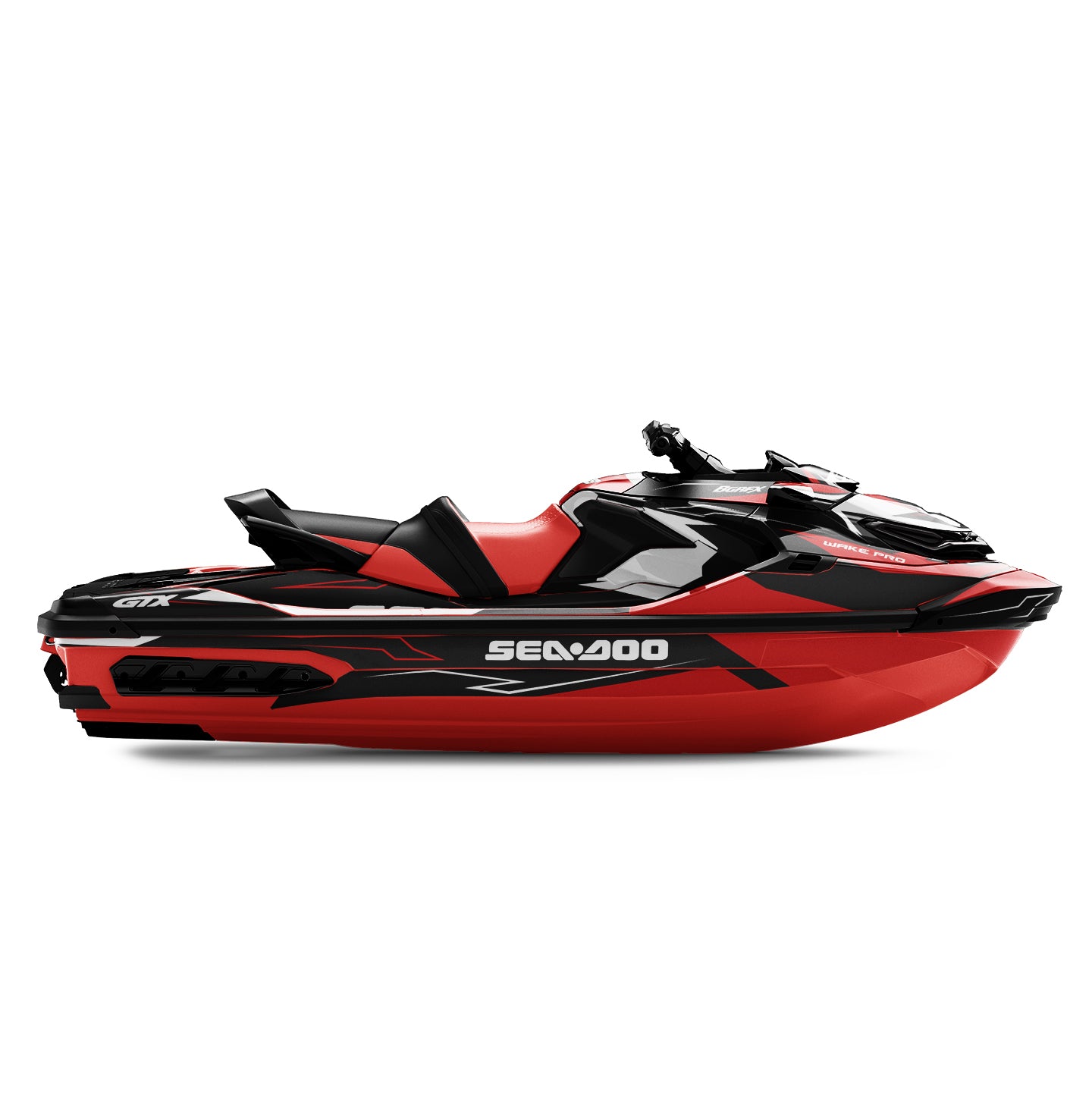 SEA-DOO RXT-GTX 2018-2026 FULL GRAPHICS KIT "IGNITE RED" DESIGN