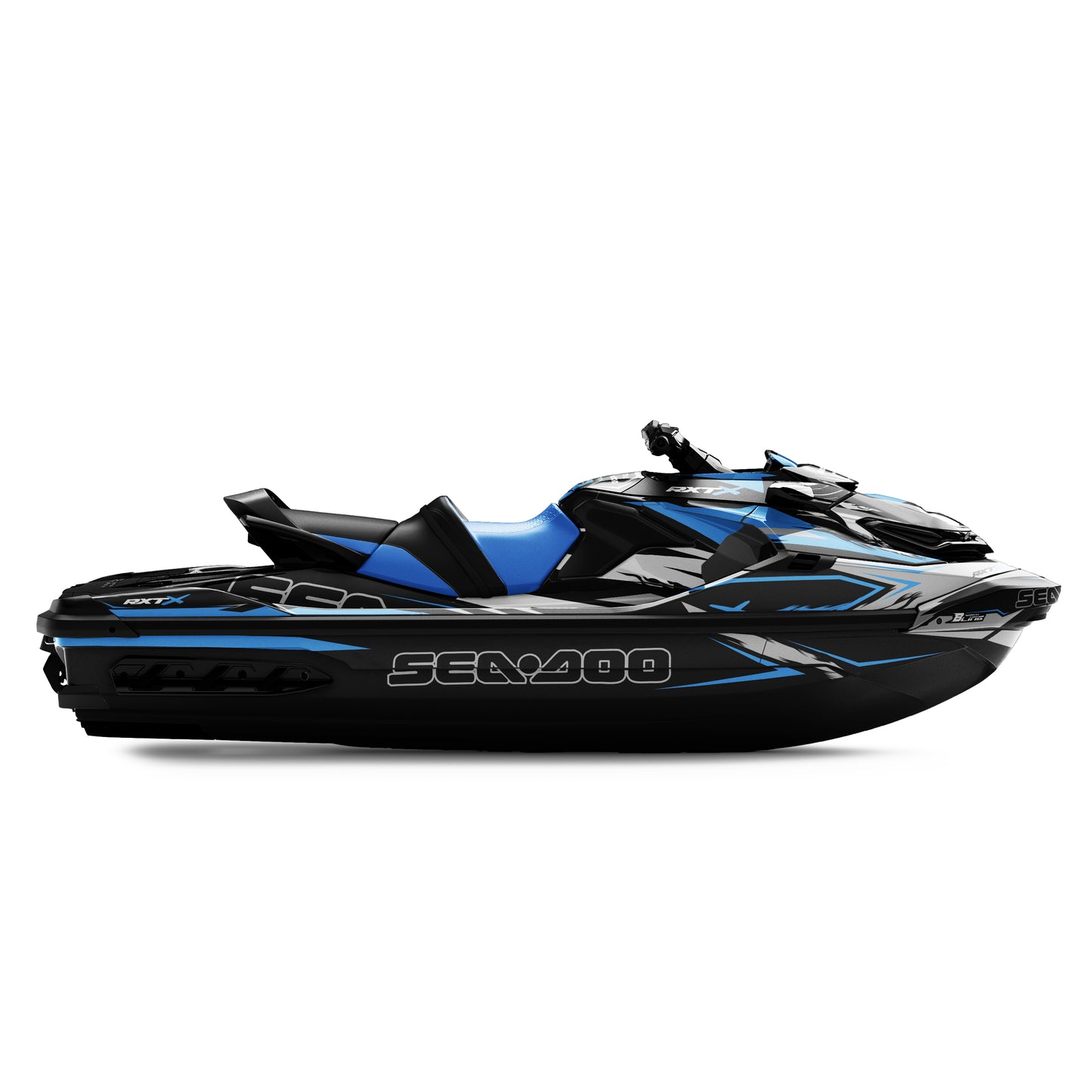 SEA-DOO RXT-GTX 2018-2026 FULL GRAPHICS KIT "RIFT BLUE" DESIGN