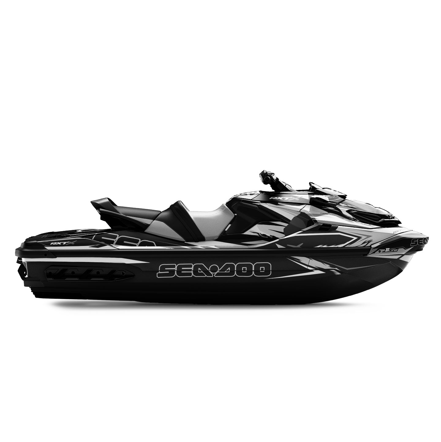SEA-DOO RXT-GTX 2018-2026 FULL GRAPHICS KIT "RIFT GREY" DESIGN