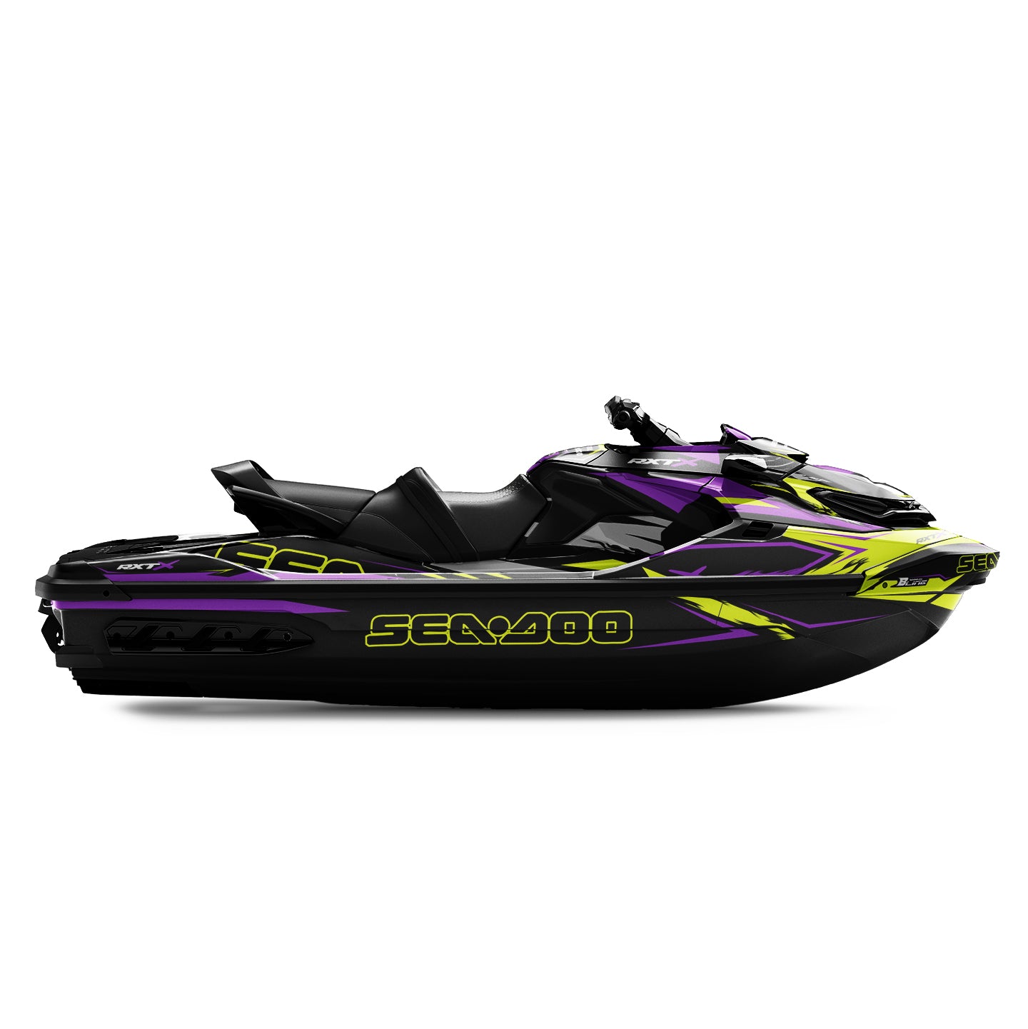SEA-DOO RXT-GTX 2018-2026 FULL GRAPHICS KIT "RIFT PURPLE" DESIGN