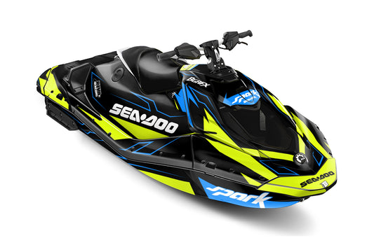 SEA-DOO SPARK TRIXX 2024 FULL GRAPHICS KIT "TUNED GLOW" DESIGN