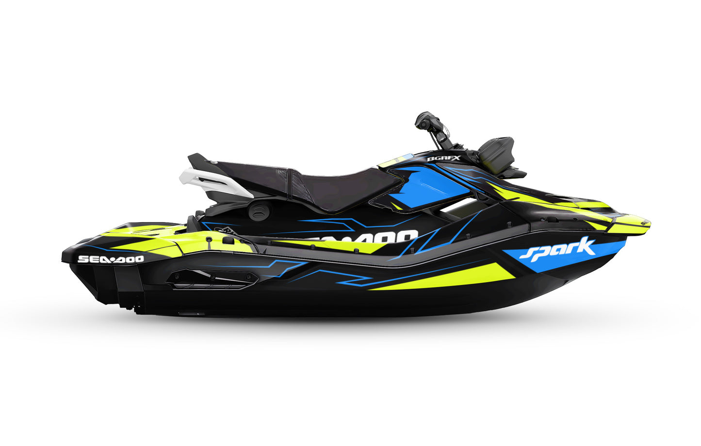 SEA-DOO SPARK TRIXX 2024 FULL GRAPHICS KIT "TUNED GLOW" DESIGN