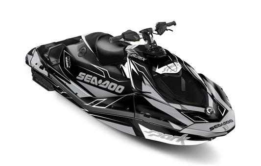 SEA-DOO SPARK TRIXX 2024 FULL GRAPHICS KIT "TUNED GREY" DESIGN
