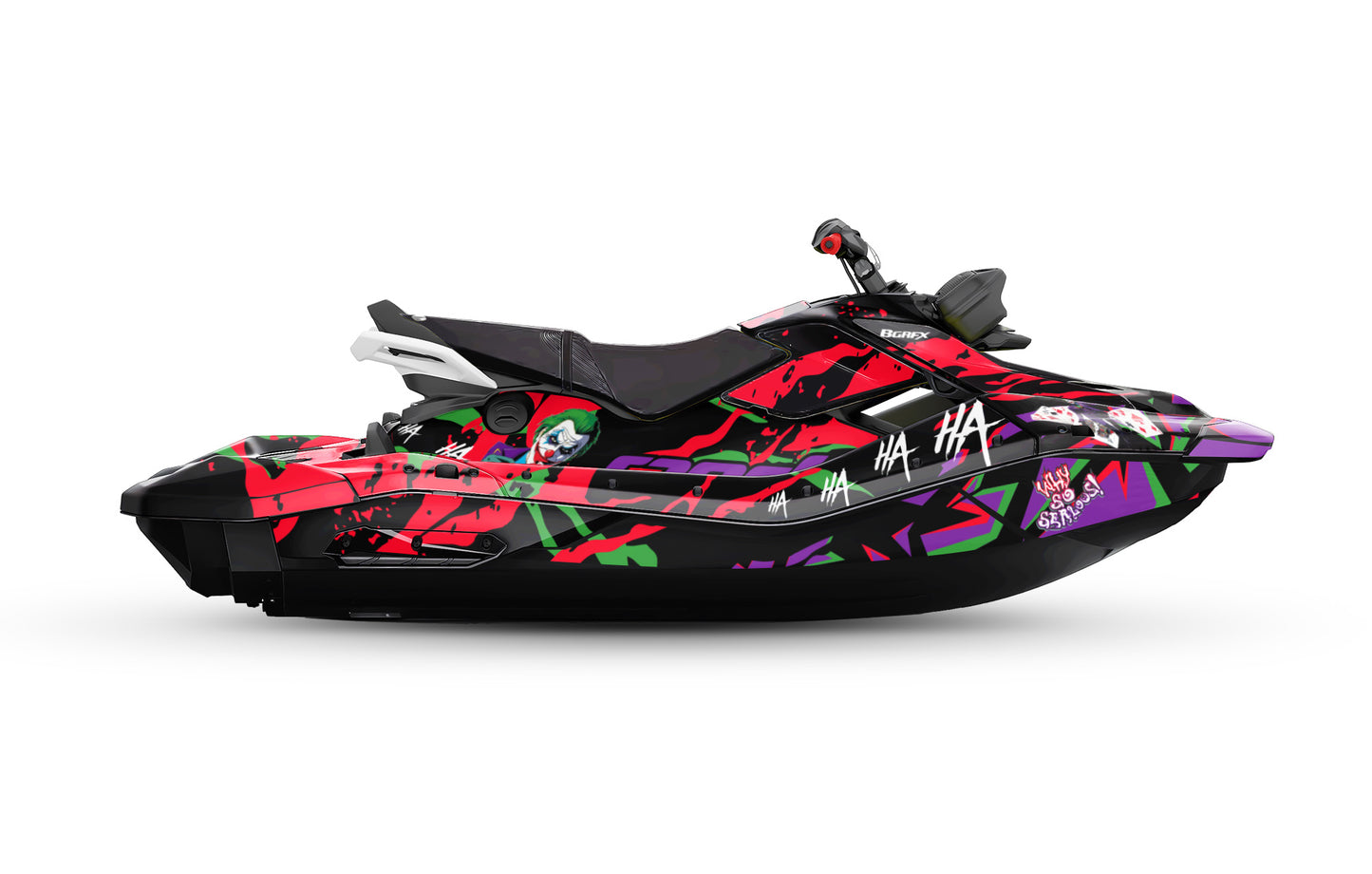 SEA-DOO SPARK TRIXX 2024 FULL GRAPHICS KIT "JOKER" DESIGN